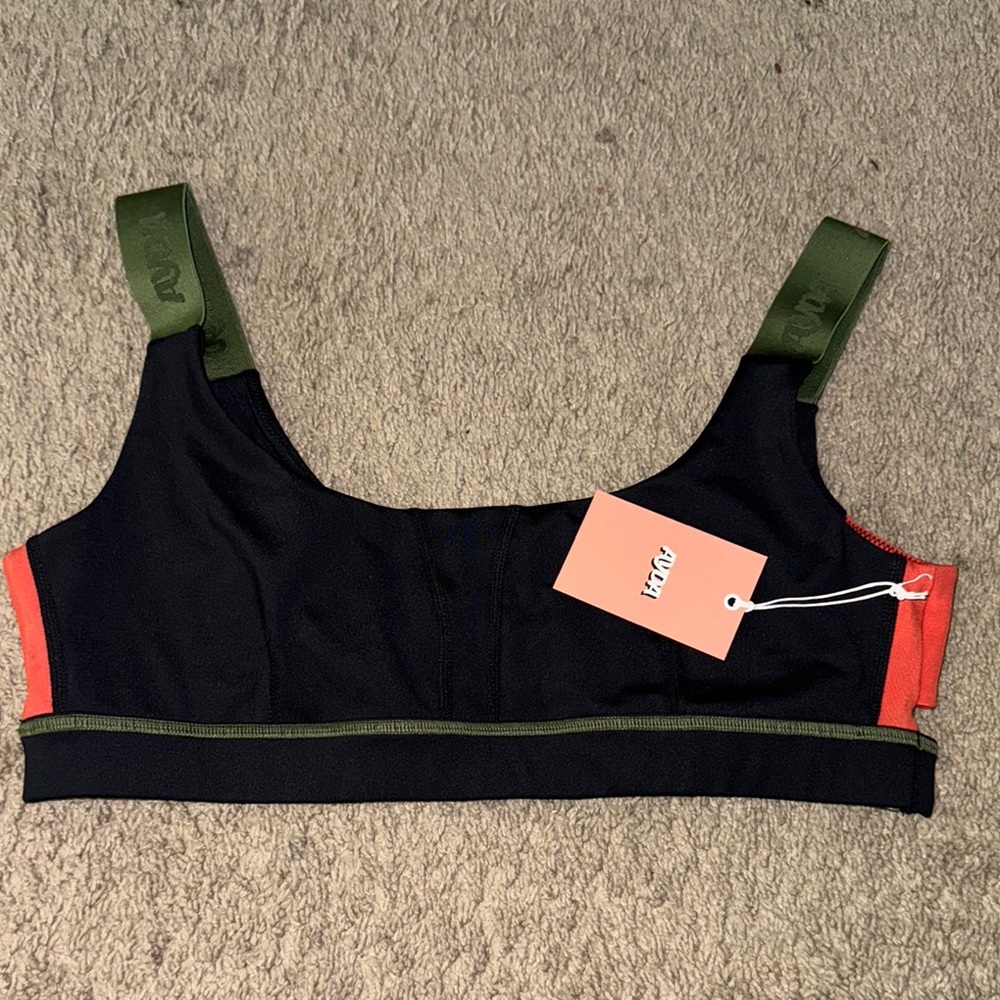 AYDA Black and Green Sports Bra